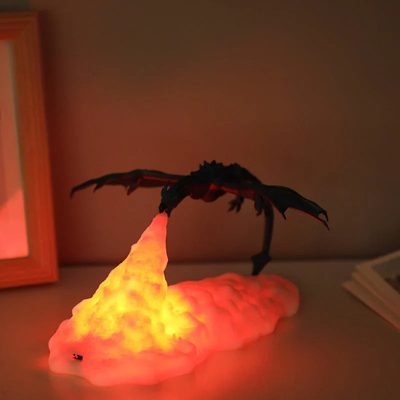 3D Dragon LED Night Lamp | مصباح التنين المضيء ثلاثي الأبعاد 🐉✨