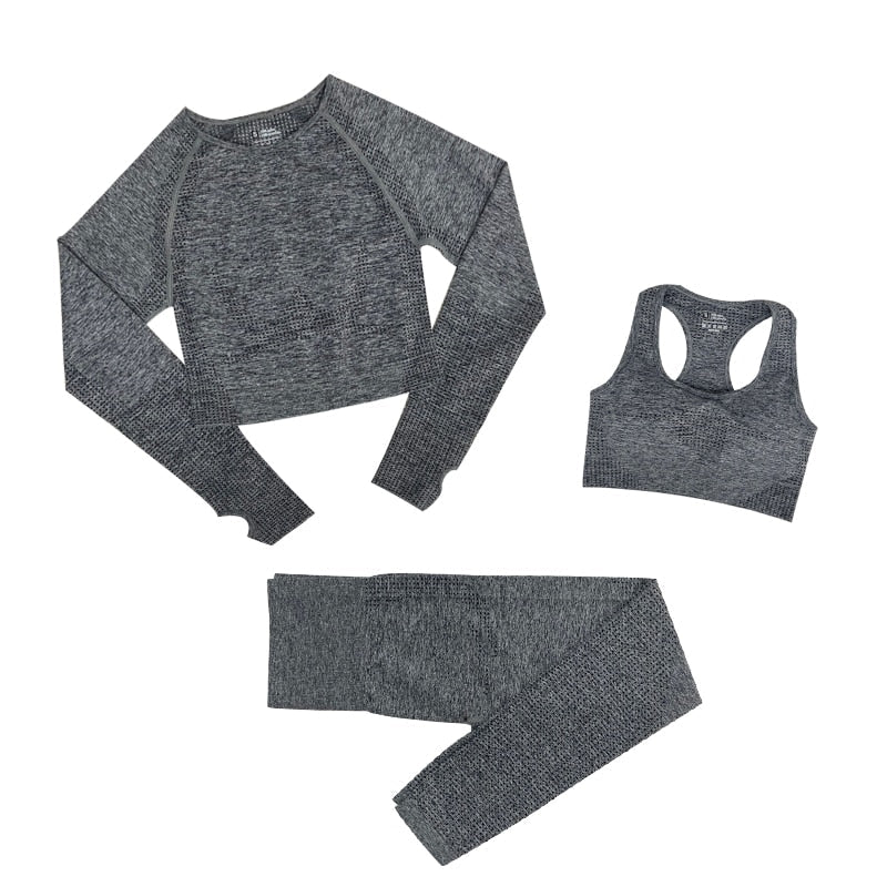 Conjunto Feminino Fitness Yoga - 3 peÃ§as