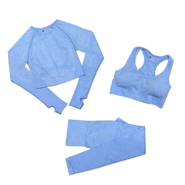 Conjunto Feminino Fitness Yoga - 3 peÃ§as