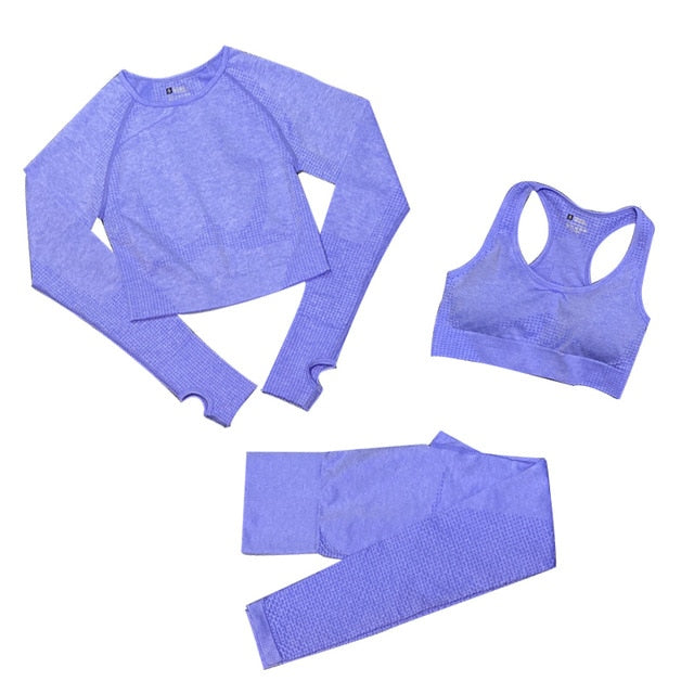 Conjunto Feminino Fitness Yoga - 3 peÃ§as